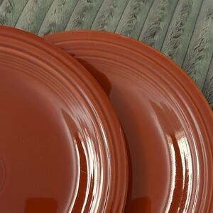 2 fiesta dinner plates